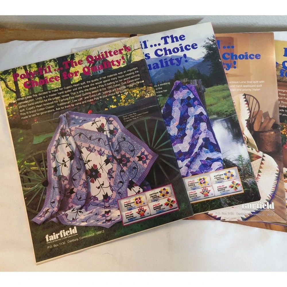 Lot of 5 Vintage Quilt Magazines Quiltmaker & Quilter's Newsletter 1994 Patterns